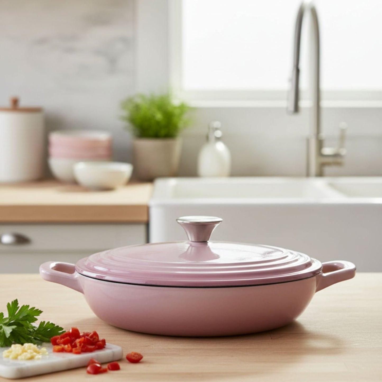Flavehc Enameled Cast Iron Braiser