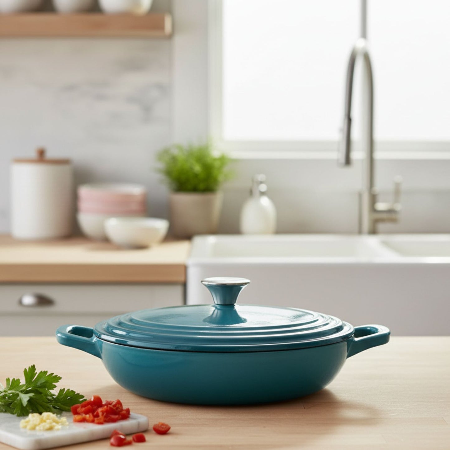 Flavehc Enameled Cast Iron Braiser
