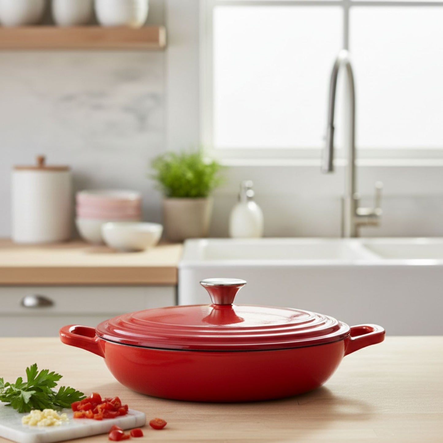 Flavehc Enameled Cast Iron Braiser