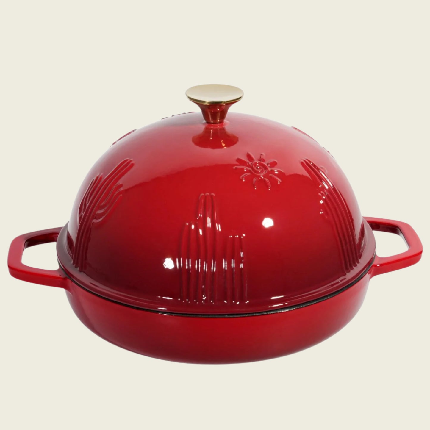 Flavehc Enameled Cast Iron Bread Oven with Cloche Lid