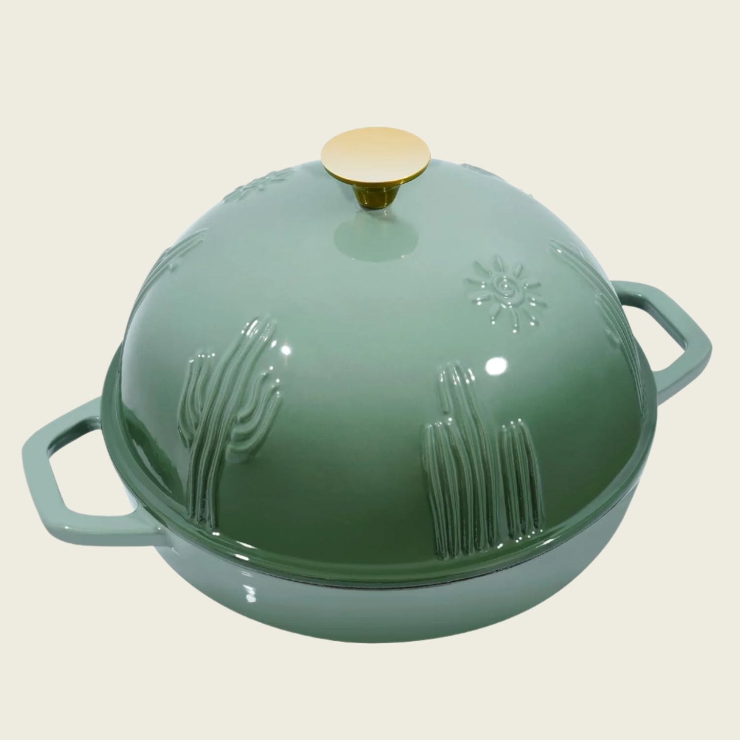 Flavehc Enameled Cast Iron Bread Oven with Cloche Lid