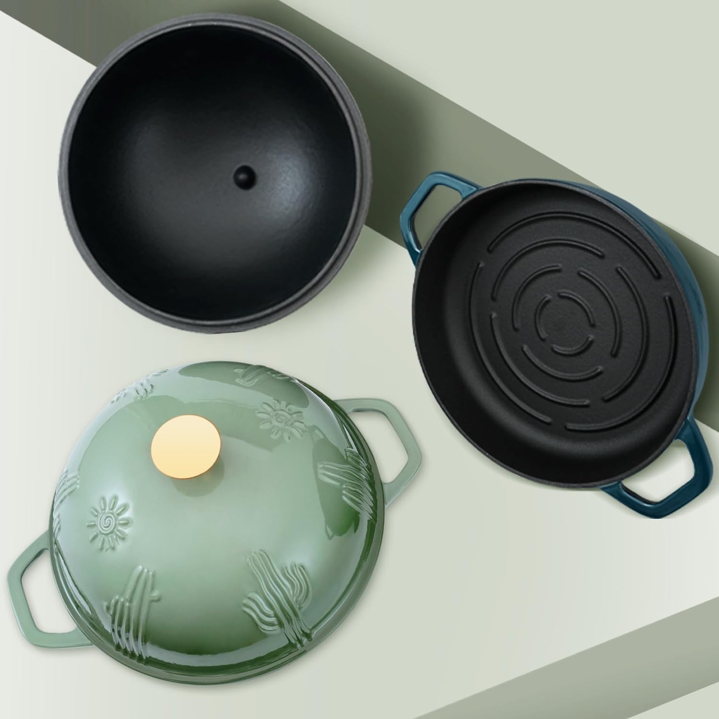 Enameled Cast Iron Bread Oven with Cloche Lid