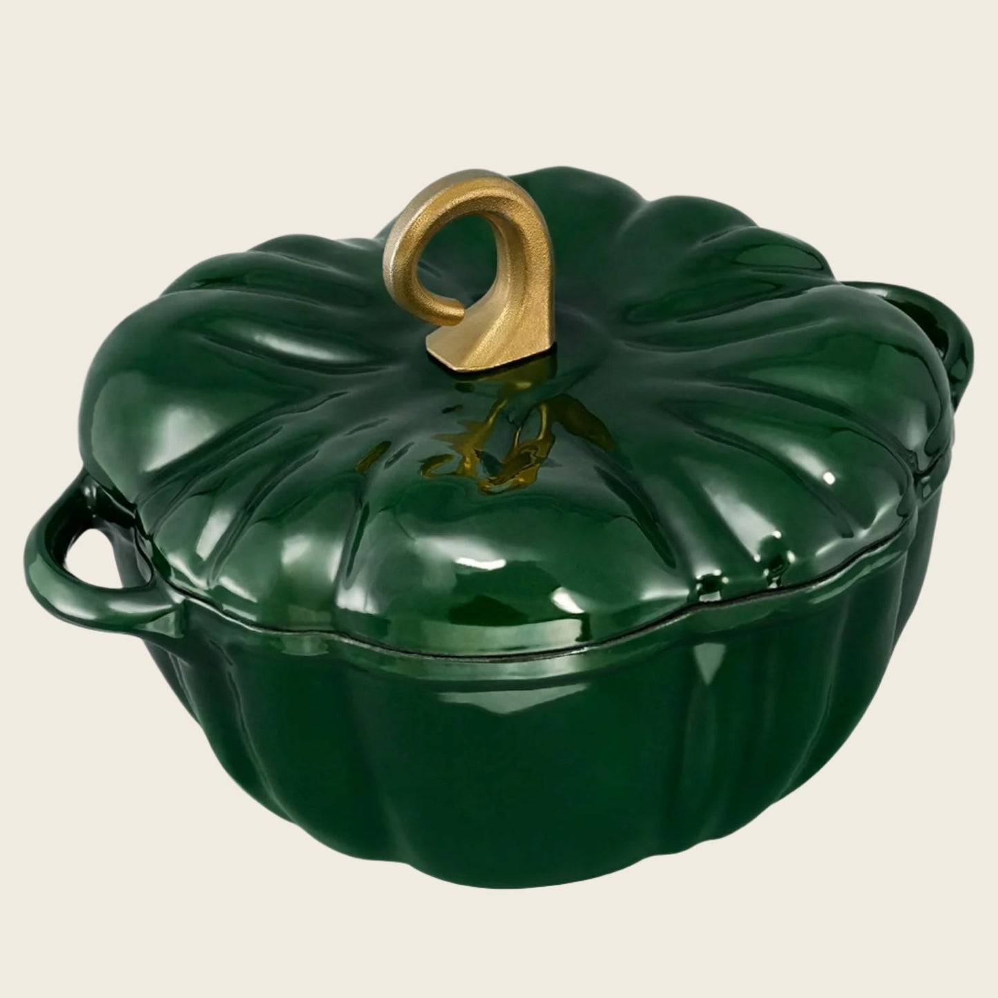 Flavehc Enameled Cast Iron Pumpkin Dutch Oven