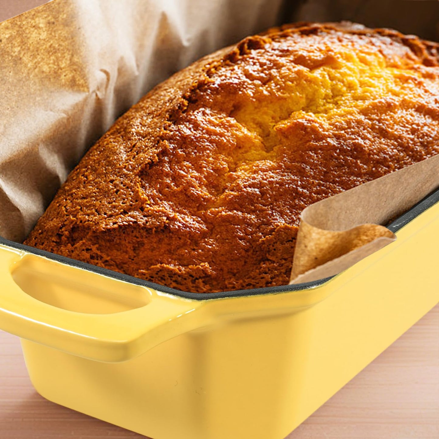 Flavehc 2-Piece Enameled Cast Iron Loaf Pan Set