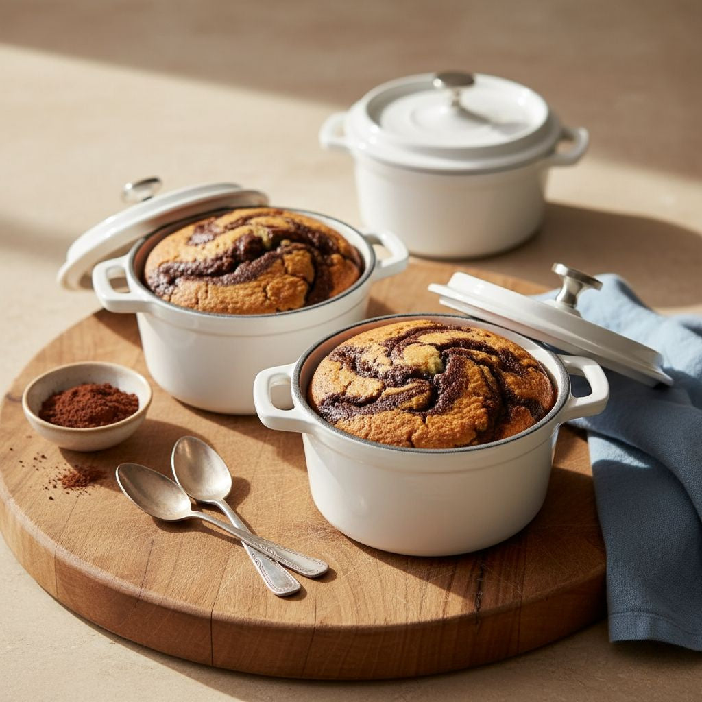 Mini Cast Iron Dutch Ovens, Set of 2