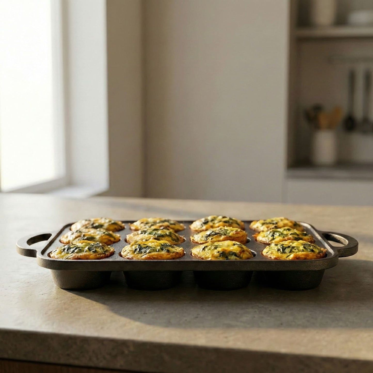 Cast Iron Muffin Pans (Set of 2)