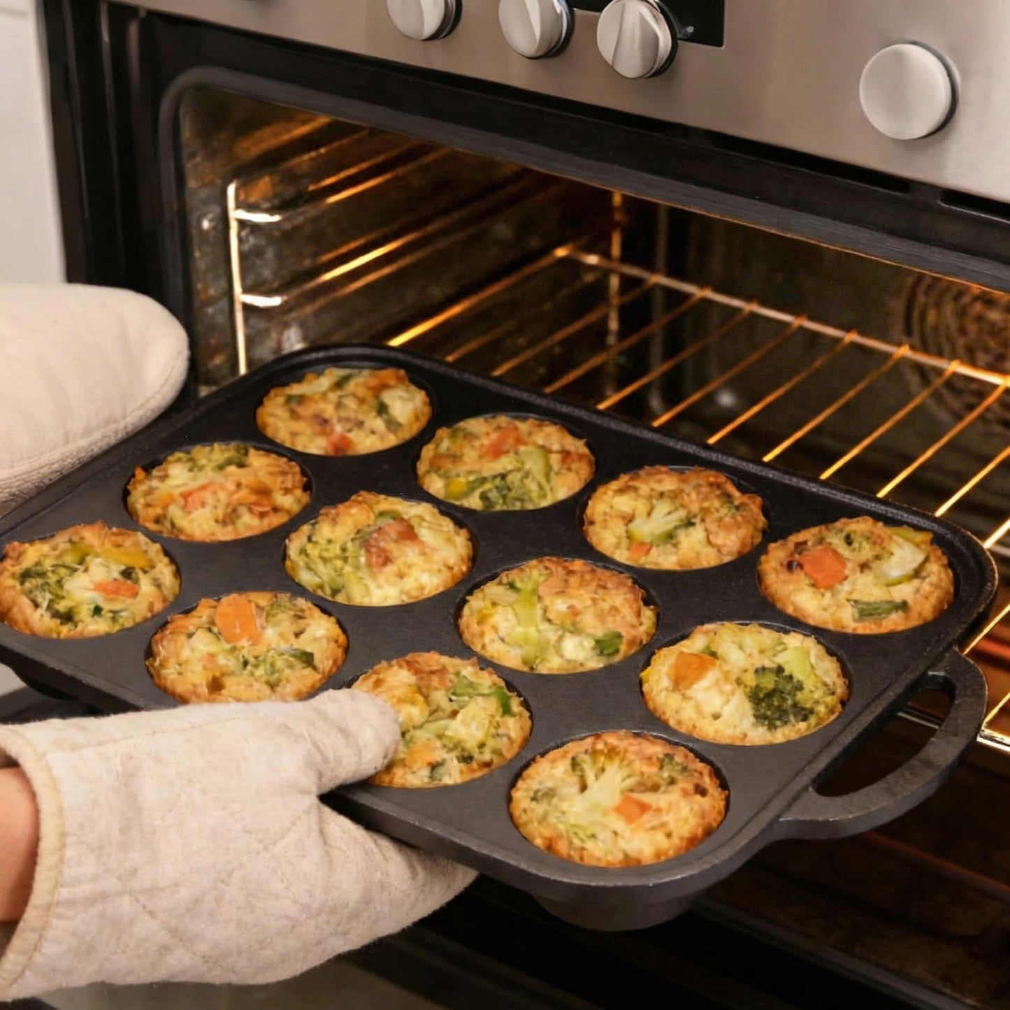 Cast Iron Muffin & Mini Loaf Set