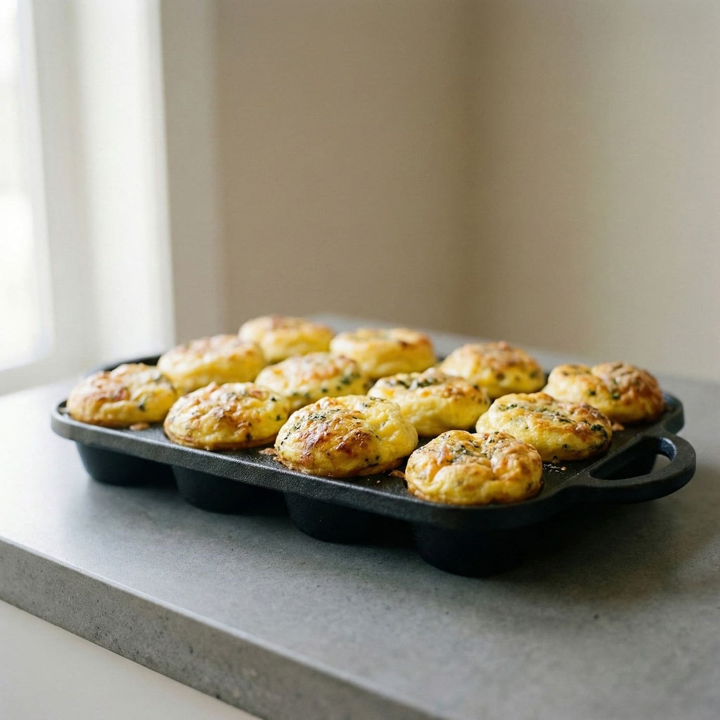 Cast Iron Muffin Pans (Set of 2)