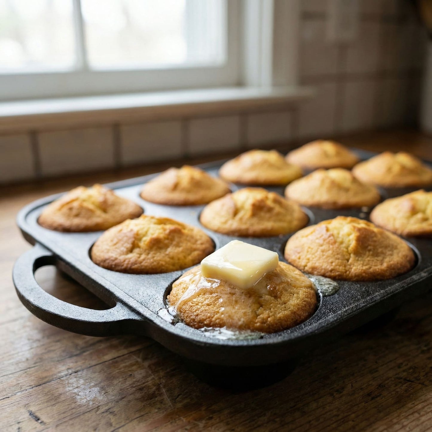 Cast Iron Muffin Pans (Set of 2)