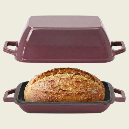 Cast Iron Bread Pan for Sourdough Batard