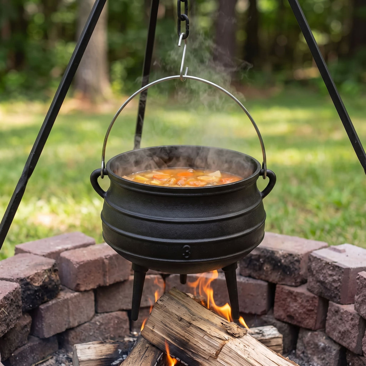 8 qt (Size #3) cast iron potjie