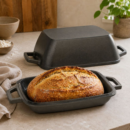 cast iron oval bread oven for sourdough batard Classic Cast Iron (Pre-Seasoned)