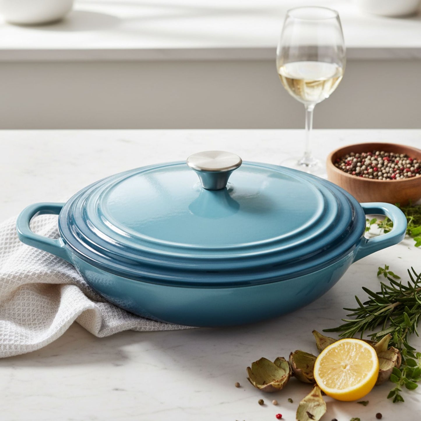 Enameled Cast Iron Braiser