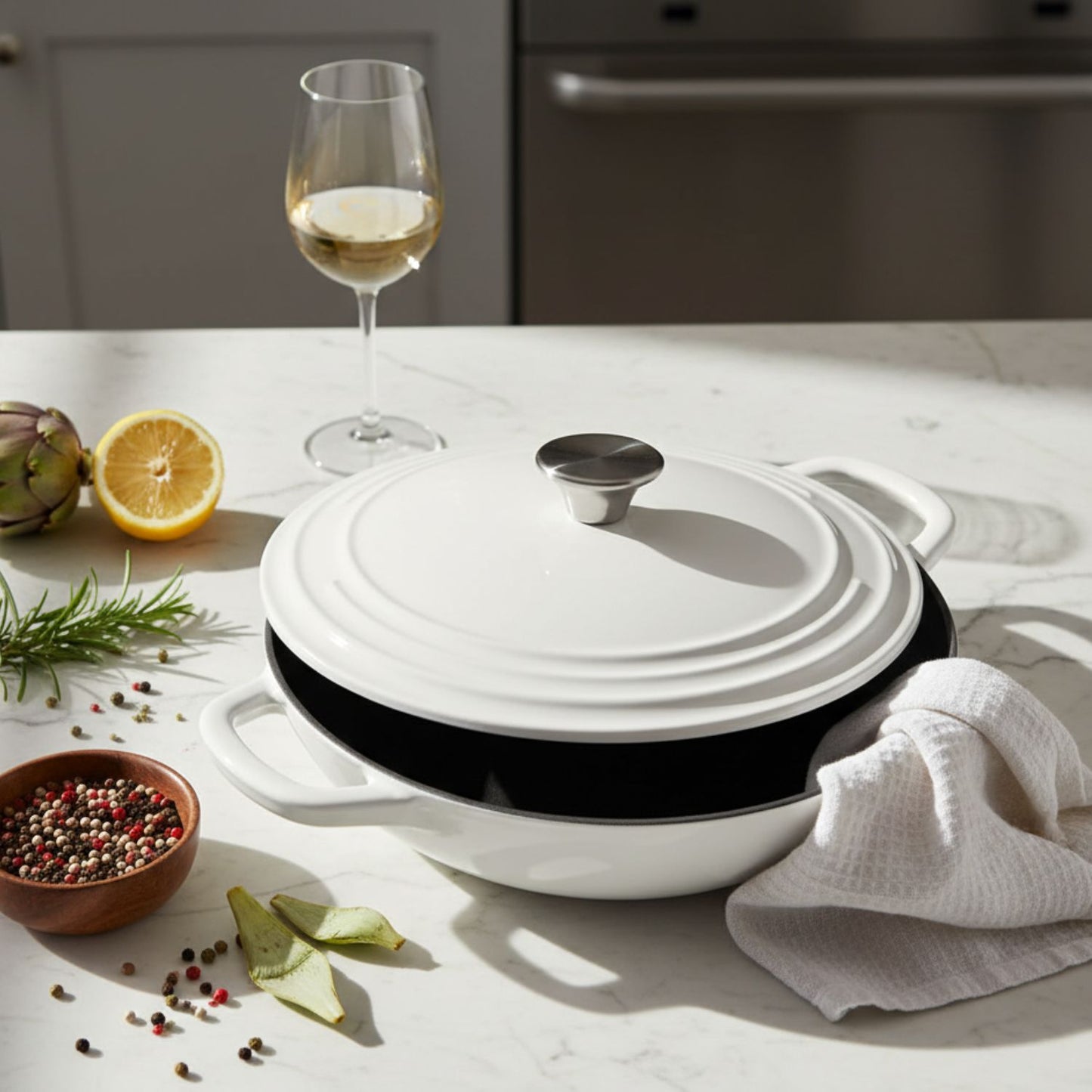 Enameled Cast Iron Braiser