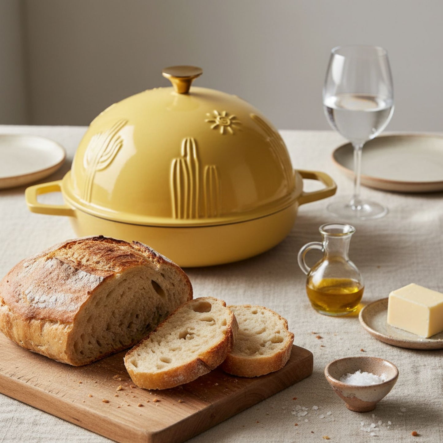 Enameled Cast Iron Bread Oven for Sourdough