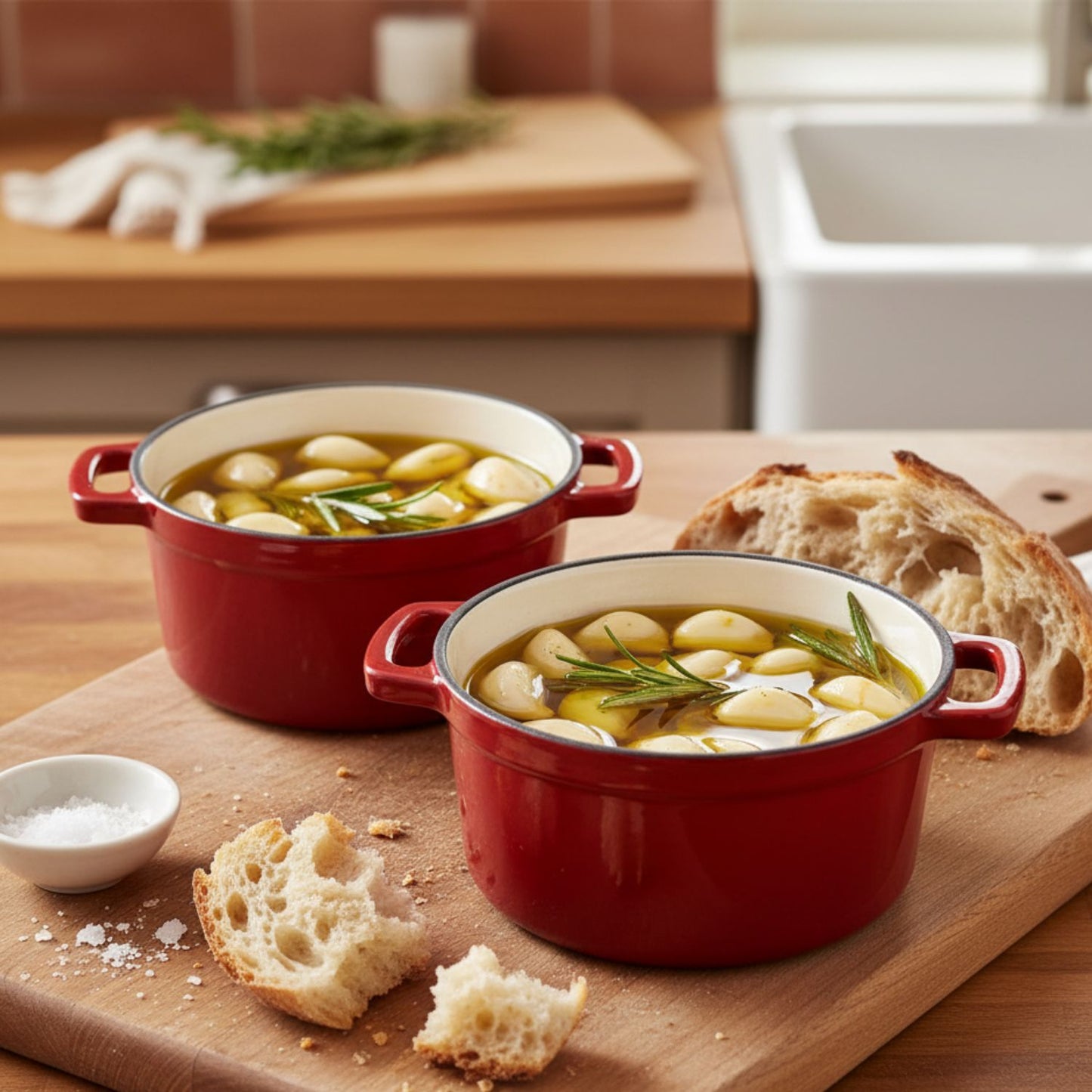 Mini Cast Iron Cocotte Set of 2