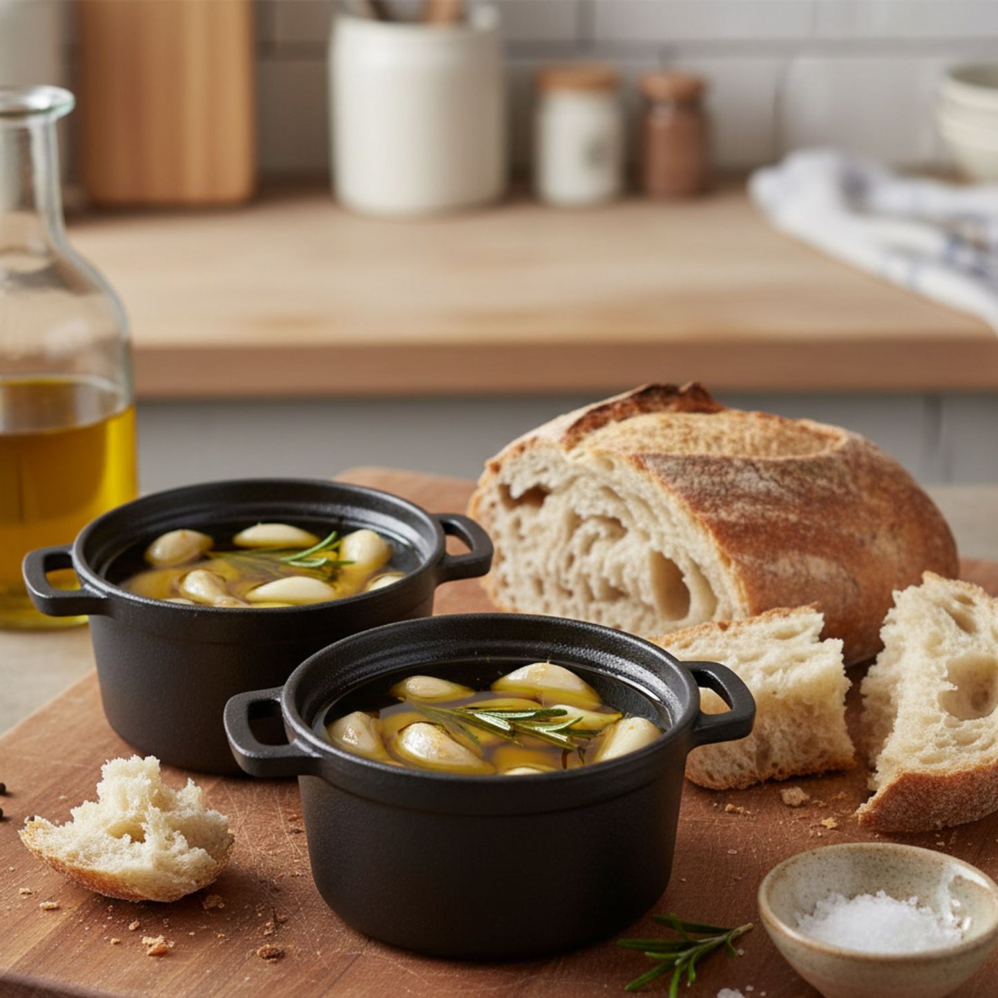 Mini Cast Iron Cocotte Set of 2