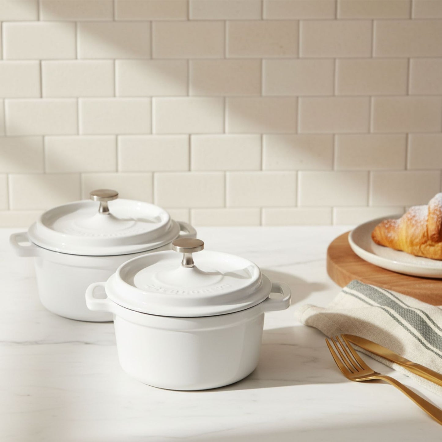 Mini Cast Iron Cocotte Set of 2