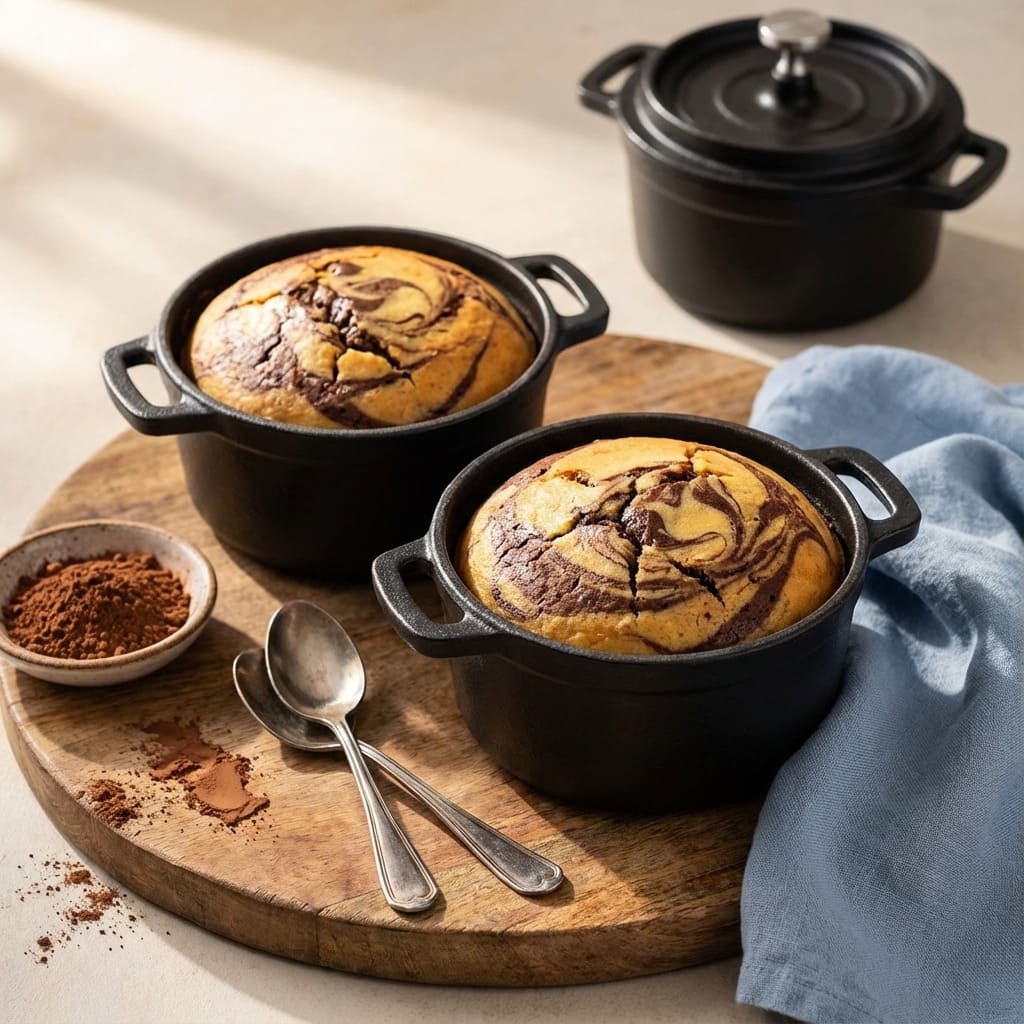 Mini Cast Iron Dutch Ovens, Set of 2