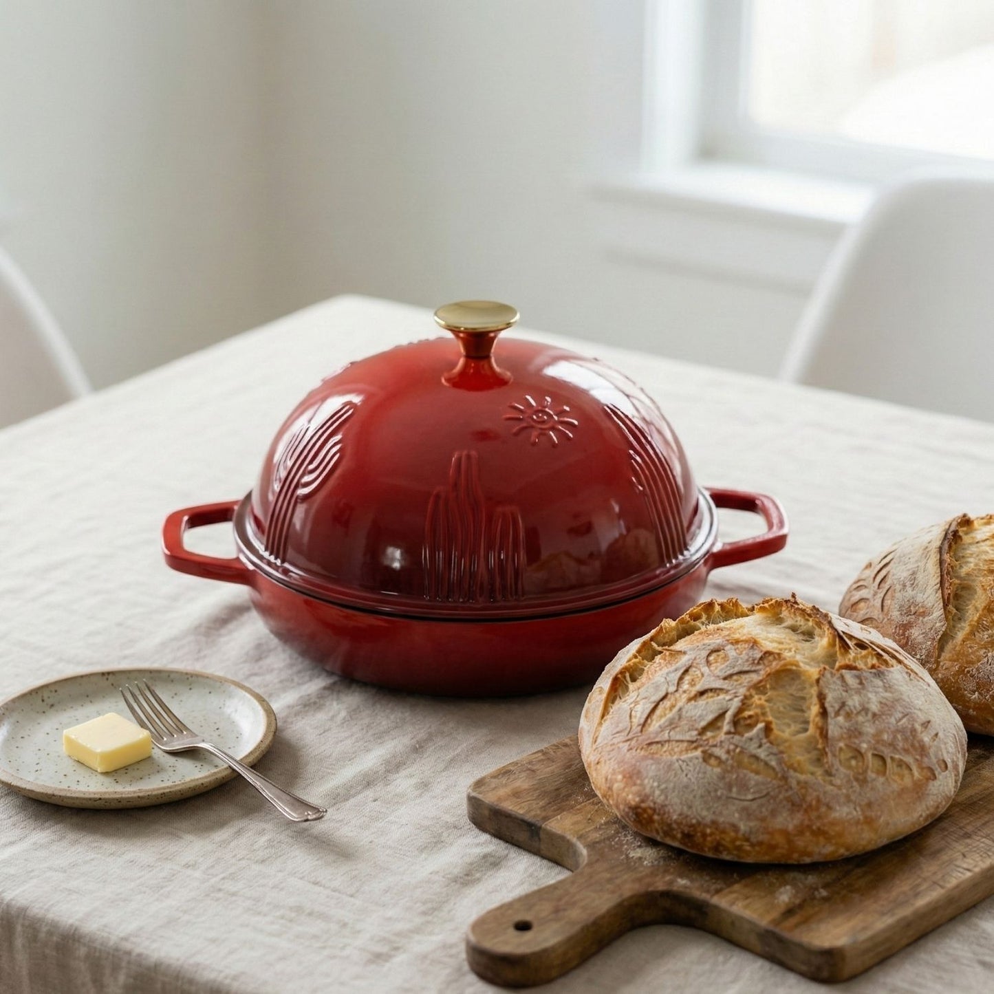 Enameled Cast Iron Bread Oven for Sourdough