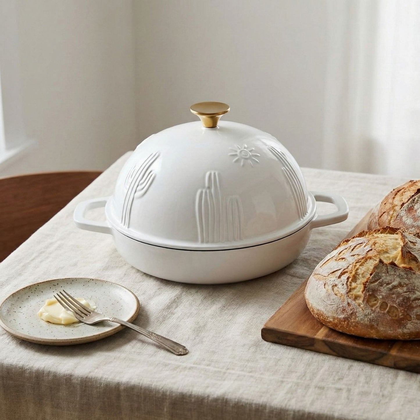 Enameled Cast Iron Bread Oven for Sourdough
