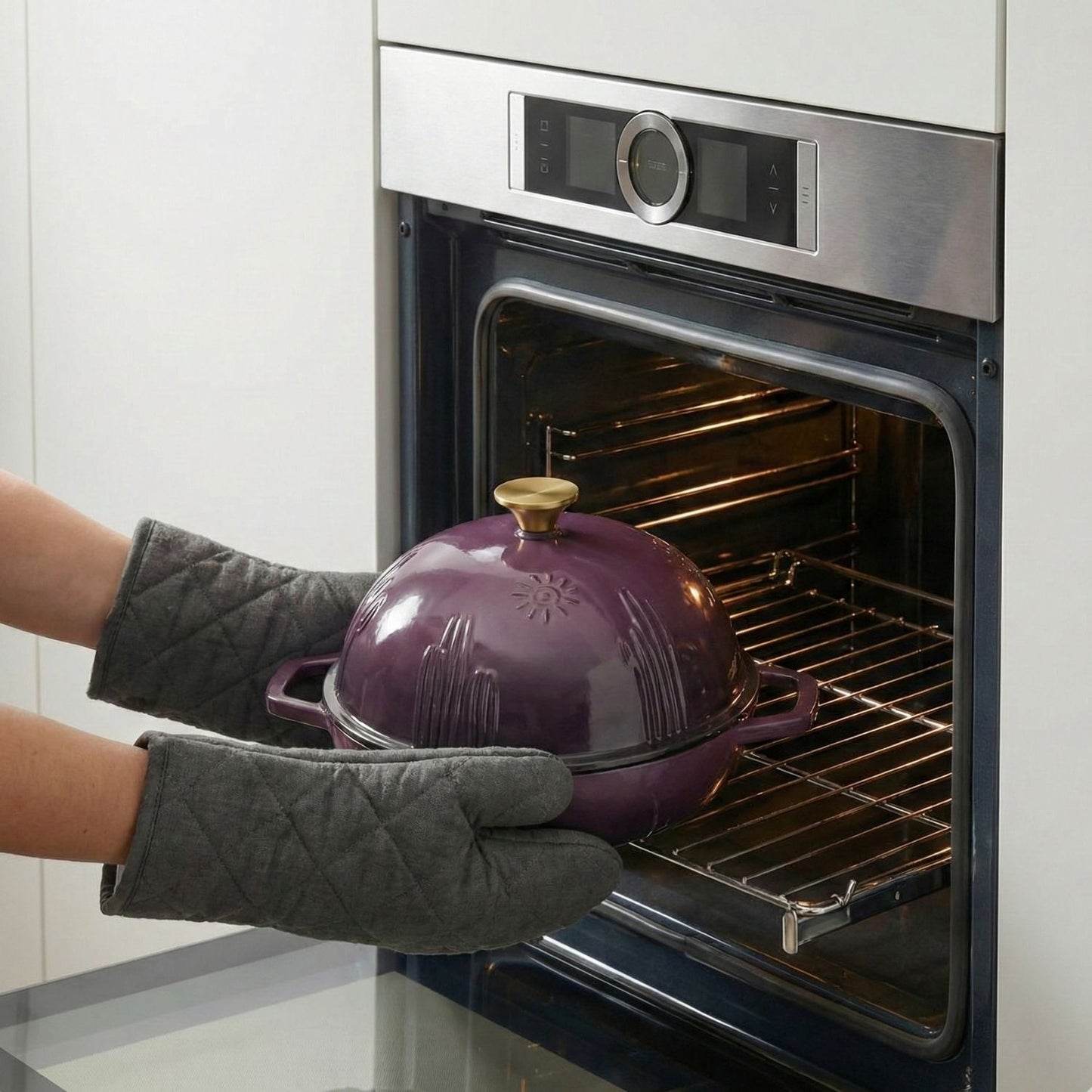 Enameled Cast Iron Bread Oven for Sourdough