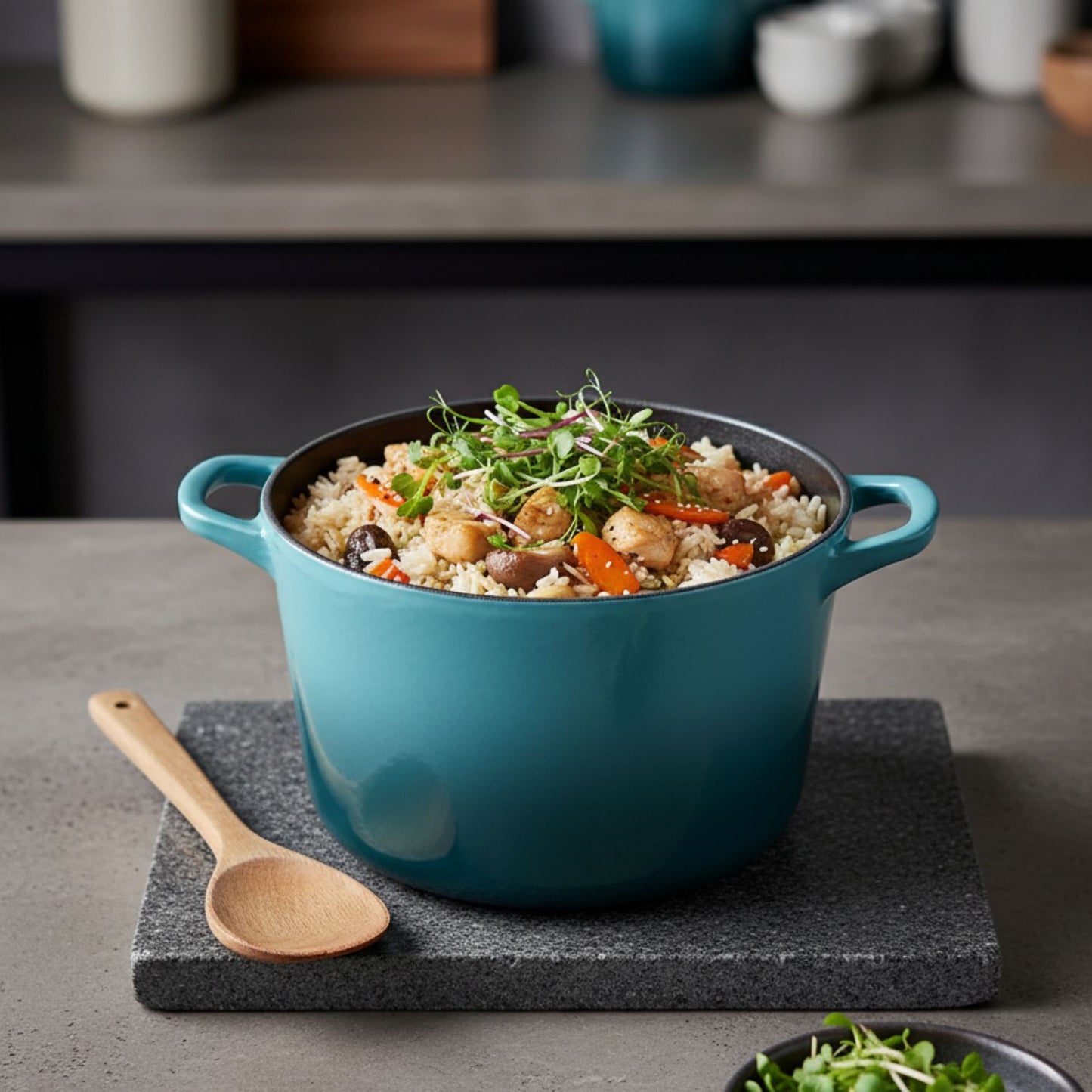 Enameled Cast Iron Rice Pot