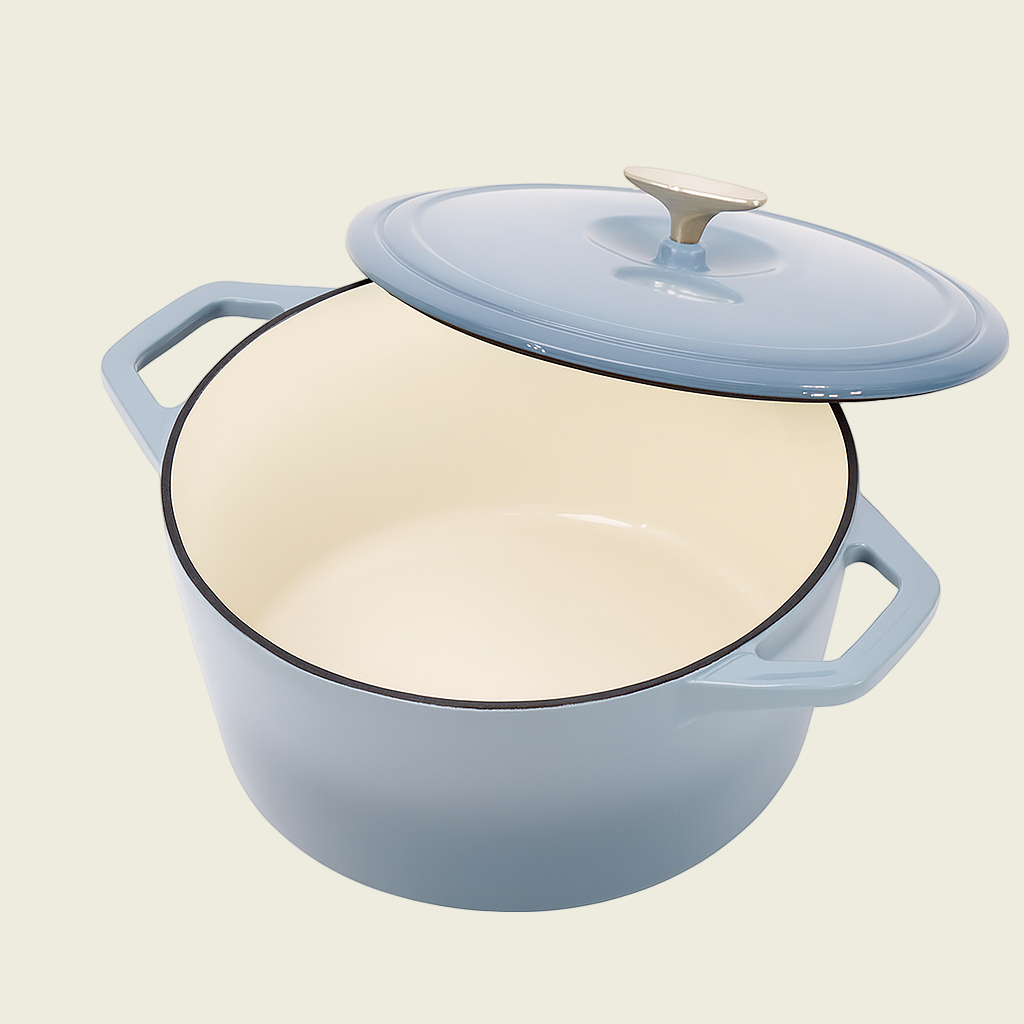 Flavehc Round Enameled Cast Iron Dutch Oven