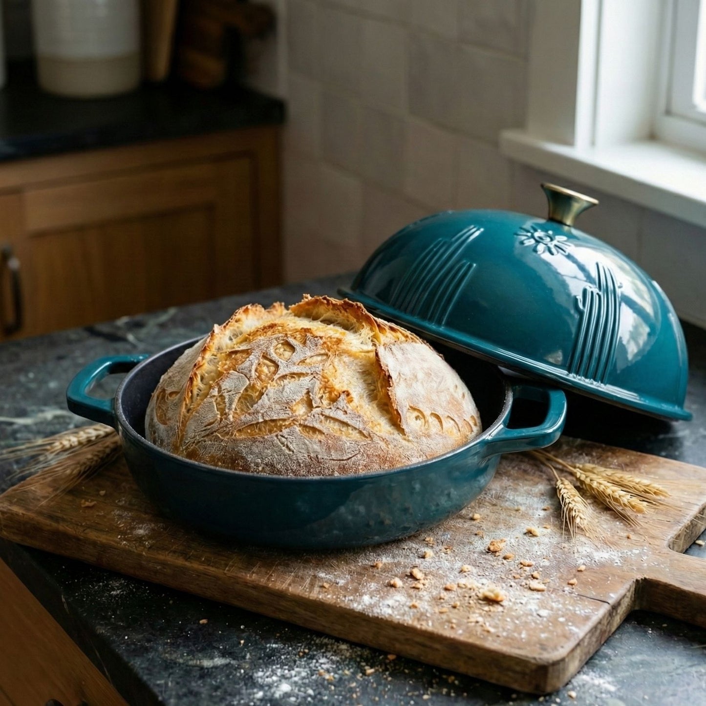 Enameled Cast Iron Bread Oven for Sourdough