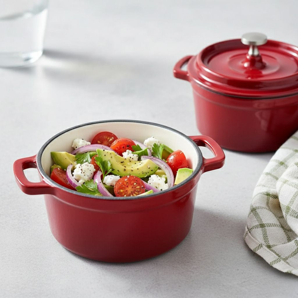 Mini Cast Iron Dutch Ovens, Set of 2