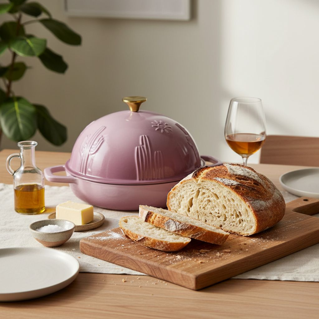 Enameled Cast Iron Bread Oven for Sourdough