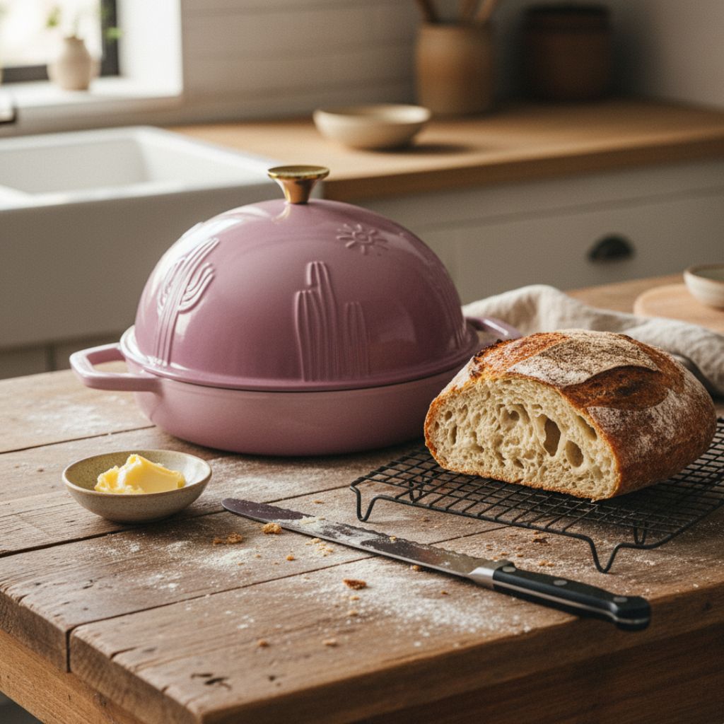 Enameled Cast Iron Bread Oven for Sourdough
