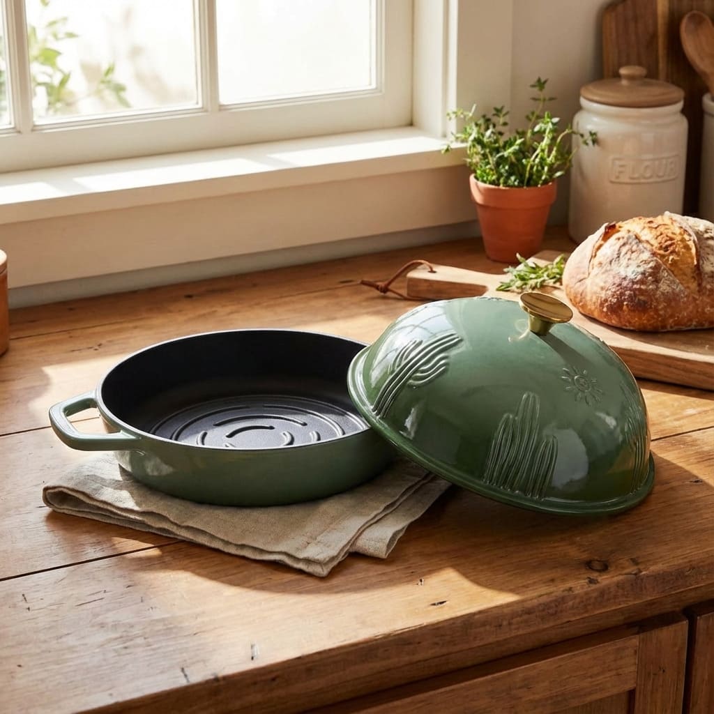 Enameled Cast Iron Bread Oven for Sourdough
