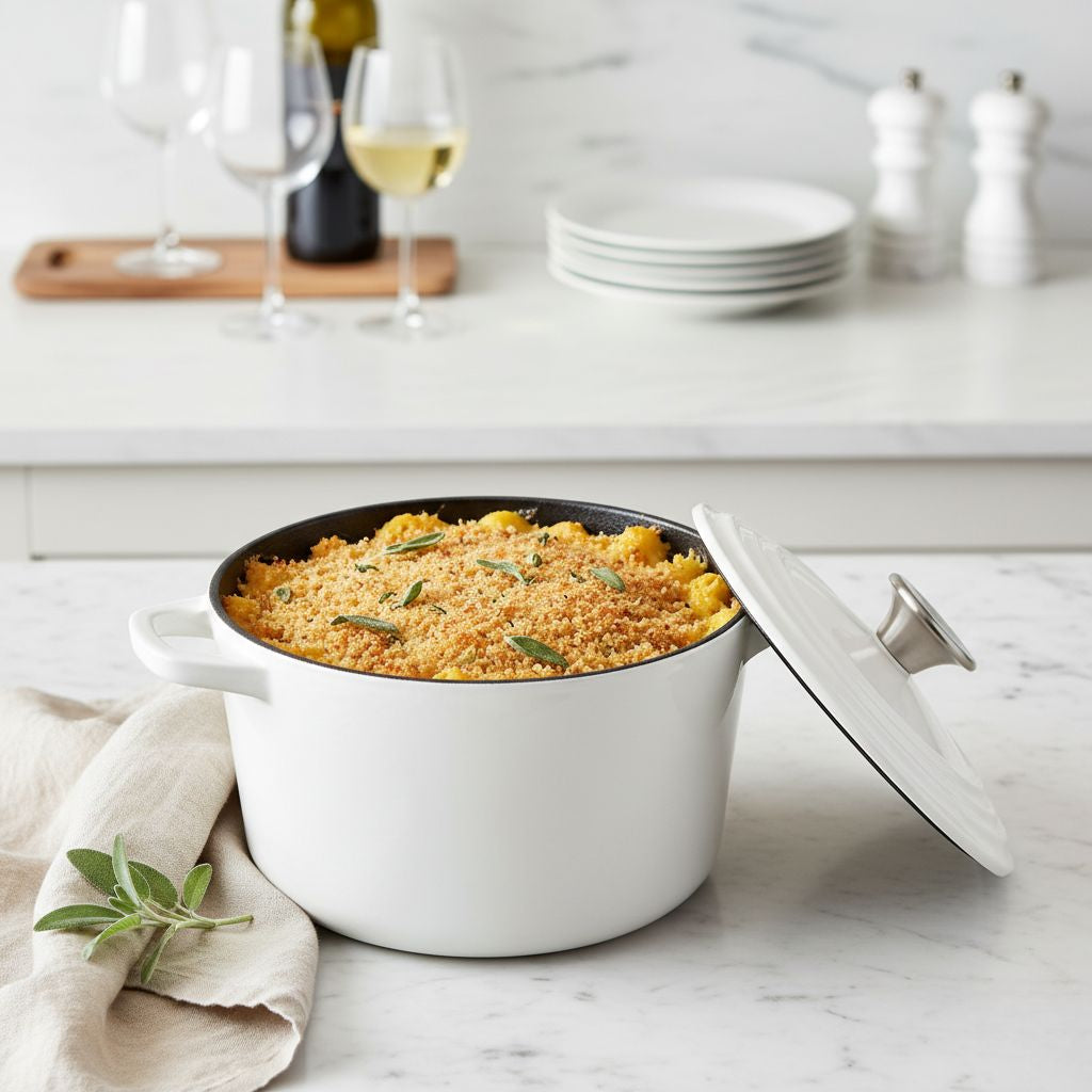 Enameled Cast Iron Deep Dutch Oven