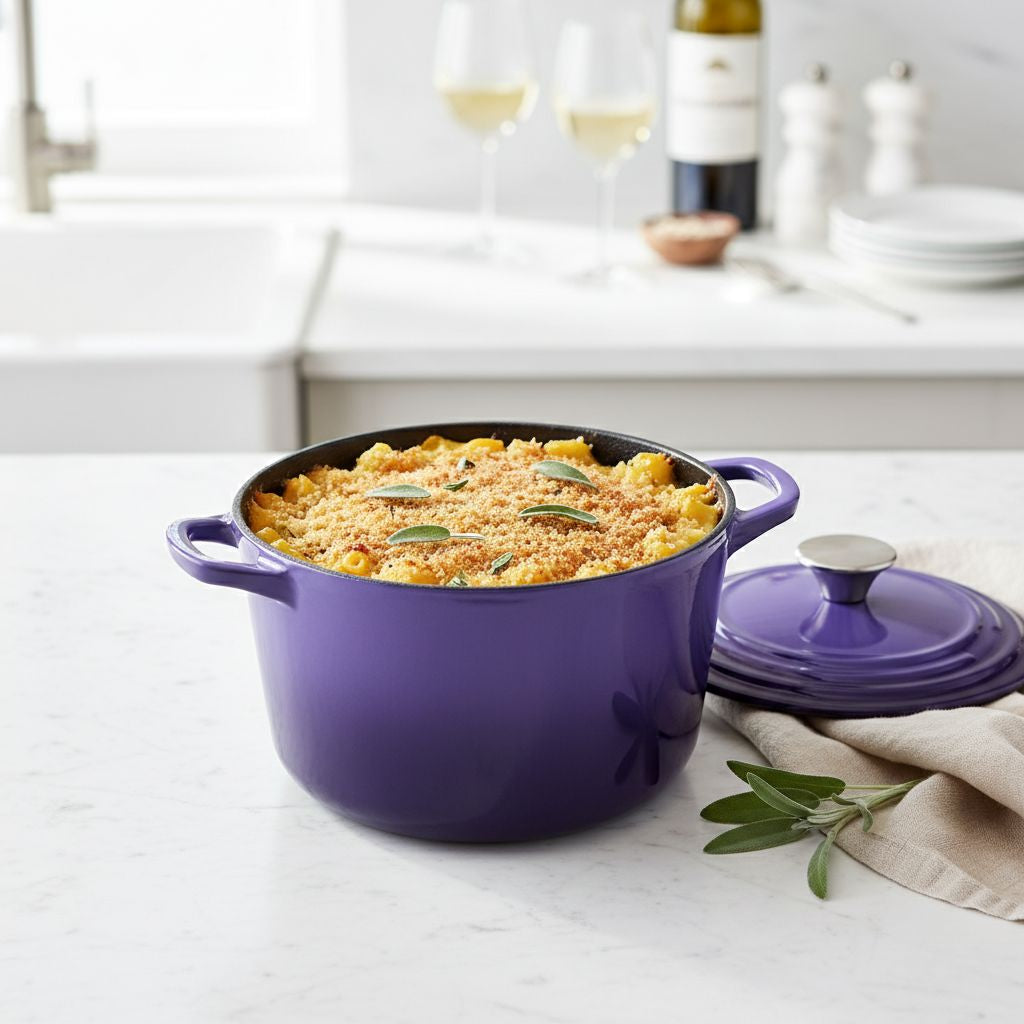 Enameled Cast Iron Deep Dutch Oven
