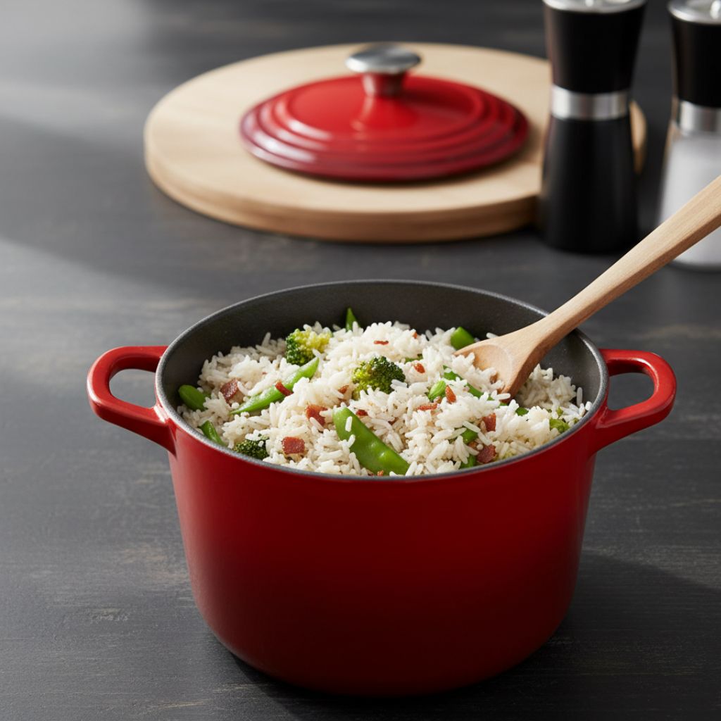 Enameled Cast Iron Rice Pot