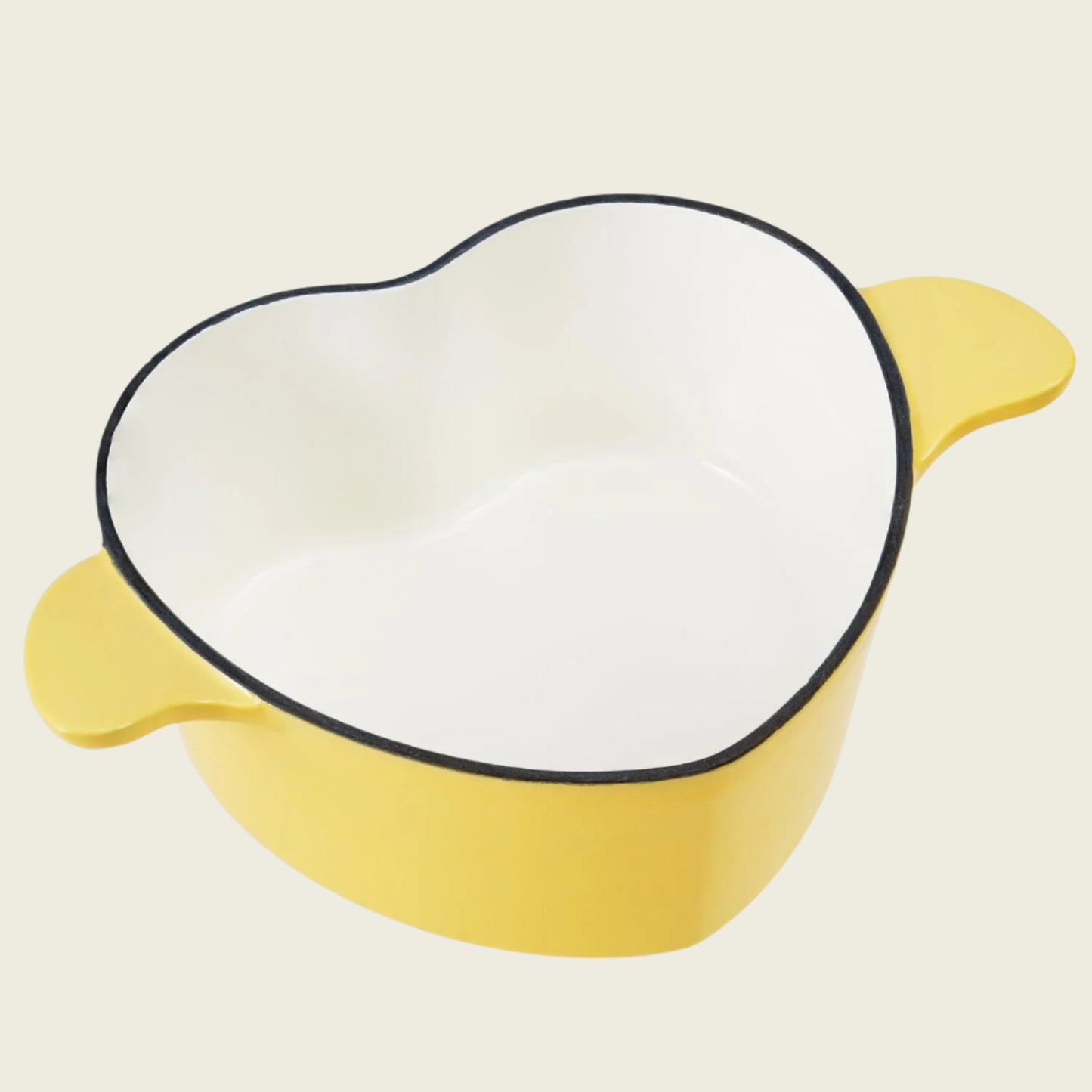 Heart-Shaped 3 qt Enameled Cast Iron Dutch Oven